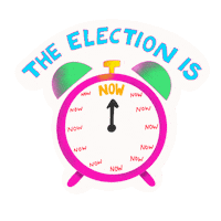 Voting Wake Up Sticker by INTO ACTION