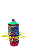 Bud_Snow art eye paint graffiti Sticker