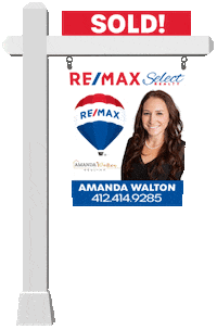 AmandaWaltonRealtor real estate realtor sold sign Sticker