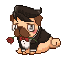 In Love Dog Sticker