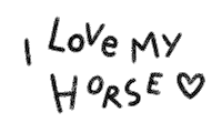 Horse Love Sticker by Catharina Stewart