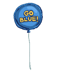 Go Blue Happy Birthday Sticker by University of Michigan