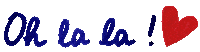 ohlalahotelbar heart paris bastille oh la la Sticker