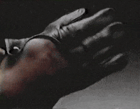 fuzzyghost retro vhs leather gloves GIF
