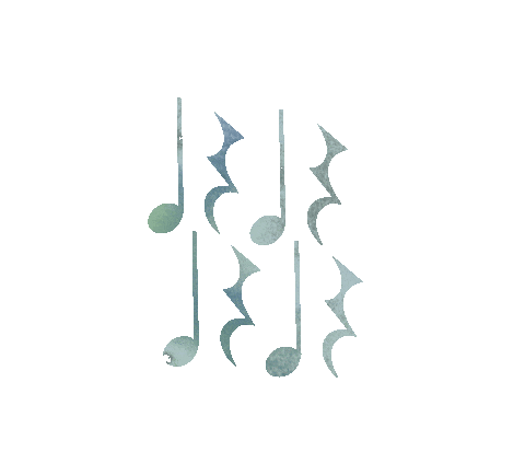 Rhythm Sheetmusic Sticker by Jillian Ailsa