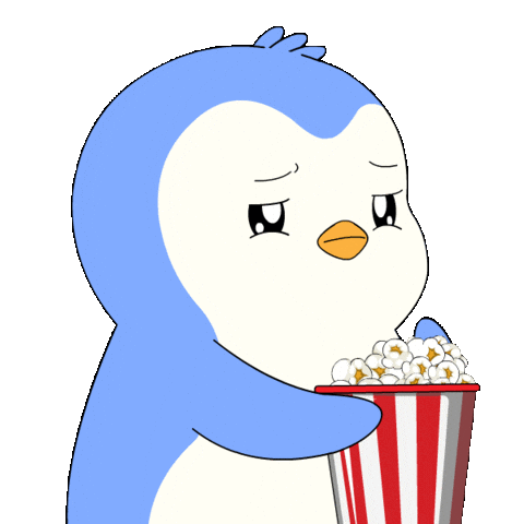 Bored Here We Go Sticker by Pudgy Penguins