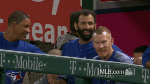 toronto blue jays smiles GIF by MLB