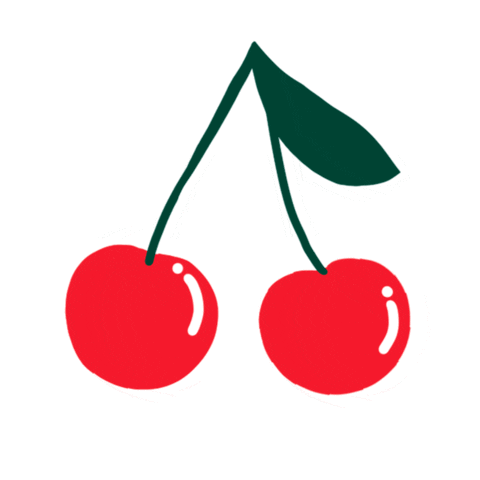 drinkhint water fruit cherry hint Sticker