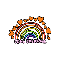 Rainbow Love Sticker by icicestsympa