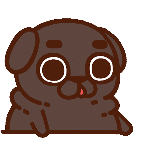 Tired Do Nothing Sticker by Puglie Pug
