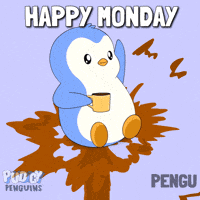 Good Morning Coffee GIF by Pudgy Penguins