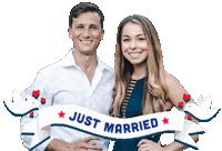 Just Married Wedding Sticker by Austin Distel