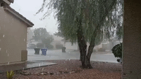 Surprise! Monsoon Pours Down Over Surprise, Arizona