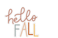 Fall Hello Sticker