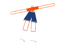 animation jumping Sticker by sziakorni