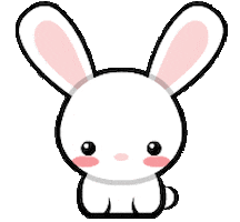 Relaxed Bunny Sticker