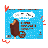 mustloveco ice cream banana nicecream nice cream Sticker