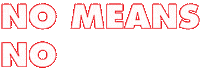 No Means No Sticker by yperoxesgynaikes