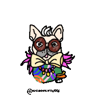 dog fashion Sticker by Ivo Adventures