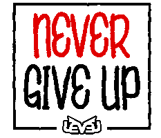 Dont Give Up Sticker by Level
