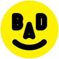 brisbaneartdesign smile yellow bad may Sticker