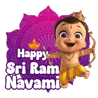 Rama Sriram Sticker by Chhota Bheem
