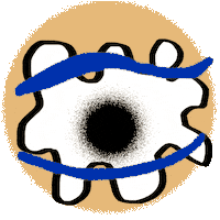 eye flower Sticker by Julianne Waber