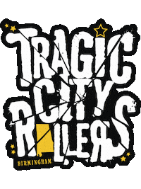 TragicCityRollers roller derby tragic tcr wftda Sticker