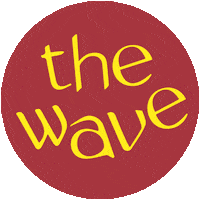 thewavepodcasting the wave thewavepodcasting the wave podcasting rotating the wave logo Sticker
