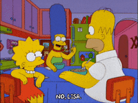 homer simpson wink GIF