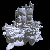 reinbijlsma vr statue surrealism 3d print GIF