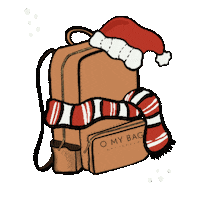 Christmas Snow Sticker by O My Bag