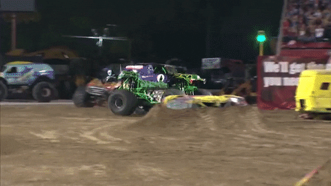grave digger freestyle GIF by Monster Jam