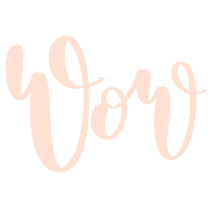 Lettering Wow Sticker