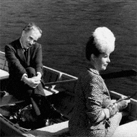 charlie chaplin trying to kill someone on a boat is hard GIF by Maudit