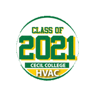 Class Of 2021 Hvac Sticker by Cecil College