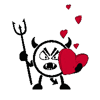Devil Love Sticker by HUNKØN