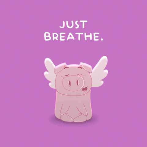 Just Breathe GIF by PositivelyPigasus