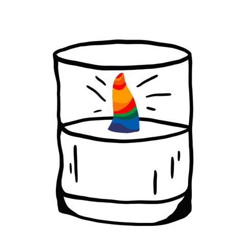 FCBTBS giphyupload rainbow fcb candle Sticker