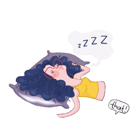 That_Sneha work lazy nap that Sticker