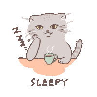 Itori6237 sleepy grumpy numako Sticker