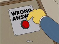 Episode 7 Finger Wiggling Around Wrong Answer Button GIF by The Simpsons