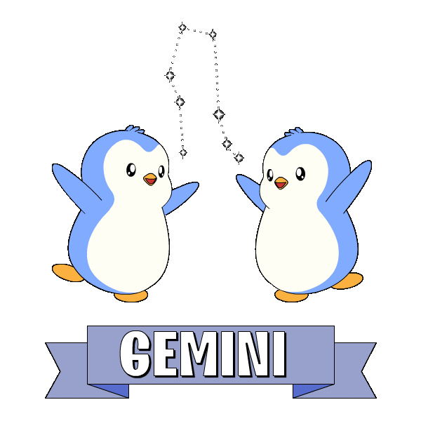 Penguin Twins Sticker by Pudgy Penguins