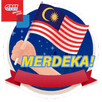 Independence Day Malaysia Sticker by CNI