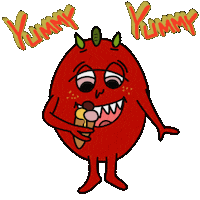 Hugografie yummy icecream hugo 냠냠 Sticker