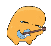 Jamming Rock N Roll Sticker by Sad Nuggie