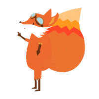 Illustration Fox Sticker by Dipongo
