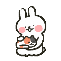 Cat Rabbit Sticker