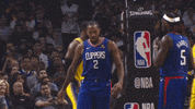 High Five Los Angeles GIF by NBA