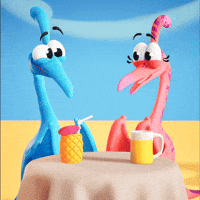 Happy Hour Love GIF by Claynosaurz